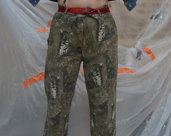 Vintage Leopard print pants
