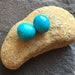 Kingman turquoise, stone, center drilled, turquoise, stabilized, jewelry supplies, focal stone