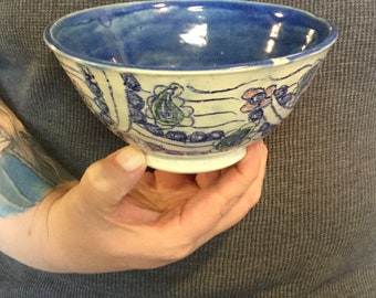 Hand thrown ceramic bowl