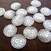 Intricate Sun Face Carve mother of pearl Cabochon, 20mm , Round cabochon, Jewelry Supplies S7982