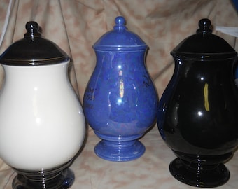 Ceramic jar with lid,urn,(color) Jar with lid,large urn, large jar, art pottery, handmade