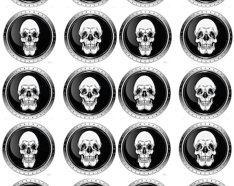 Skull Portraits - Ceramic Waterslide Decal - Enamel Decal - Fusible Decal - 30421