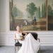 Lace Wedding Dress Ivory Lace Bridal Gown Blush Low Back