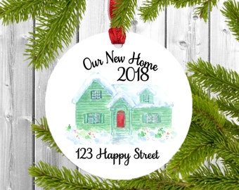 Our new home, new home gift, our new house, new house gift, housewarming gift new home, closing gift for buyers, real estate gifts, ornament