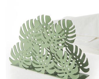 Cosmoplast Portatovaglioli Oasi Con Tovaglioli Art. 497 - Made In Italy, Smontabile, Lavabile In Lavastoviglie, 22x21x15 Cm