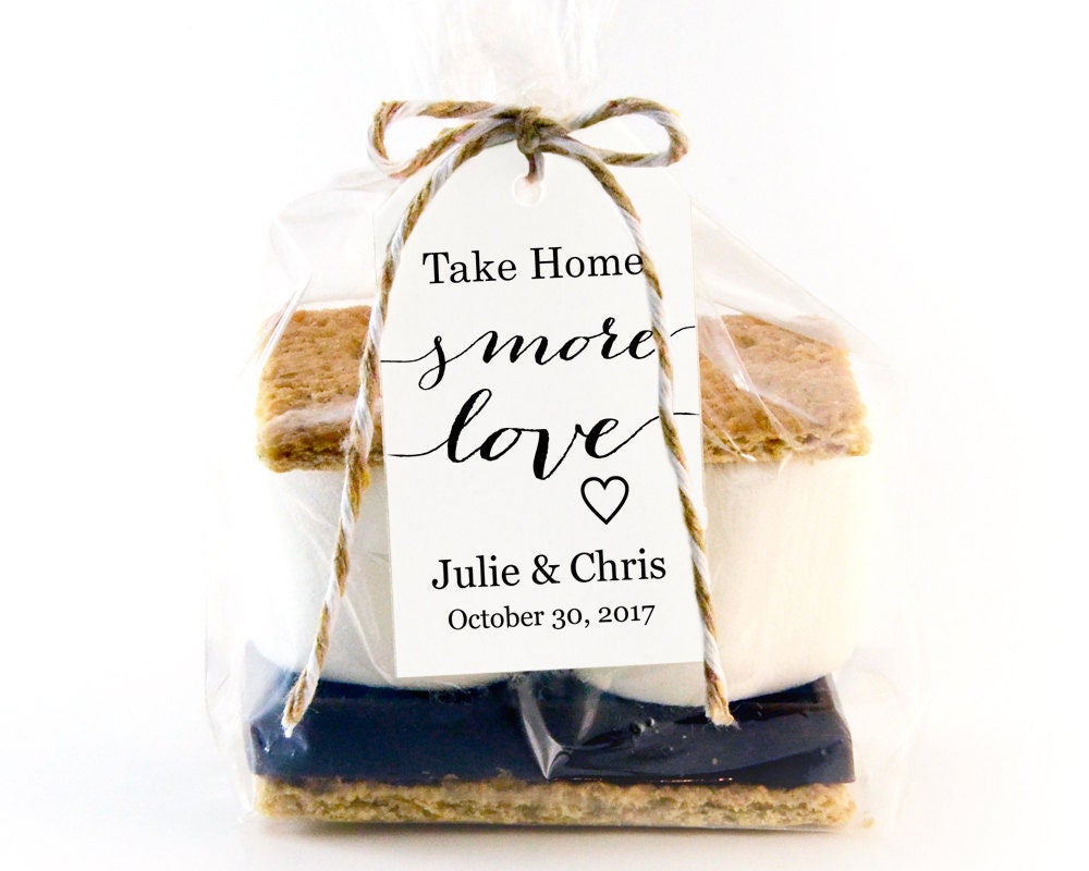 Take Home S'MORE Love Tag Template S'mores Favors