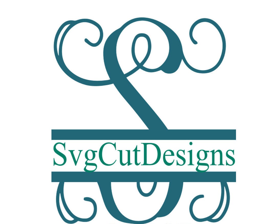 Download Split letter SVG Split Monogram Letters Split Alphabet svg
