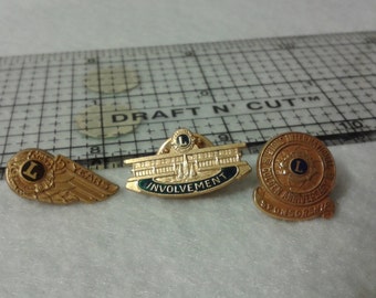 Vintage Lions Club pins