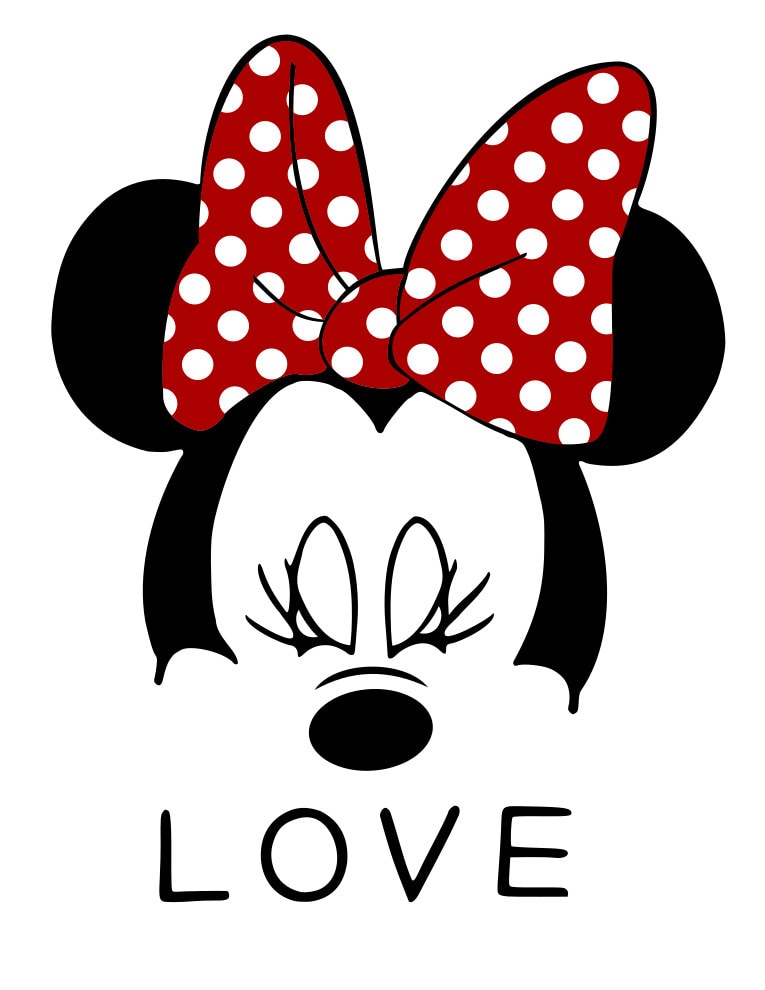 Download Minnie Mouse Face svg file