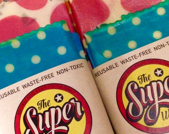 beeswax wraps, beeswax food wrap, reusable, plastic-free, eco-friendly, waste free, lunchbox, beeswax wrap