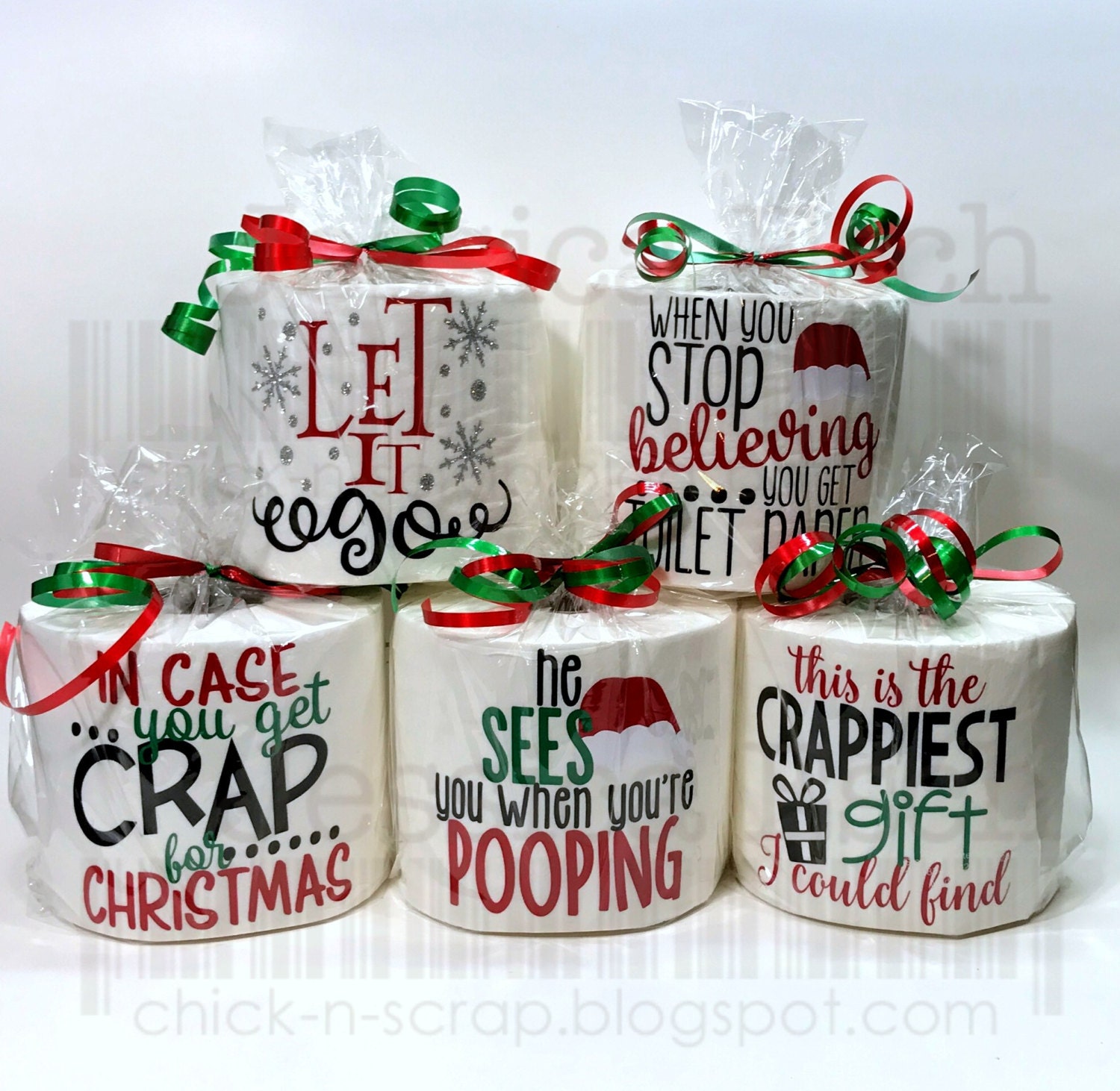 Christmas Toilet Paper Holiday Gift Gag Gift Secret Santa