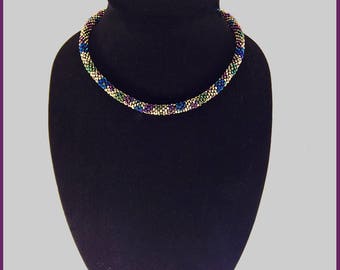 Amber ArtGlass Crocheted Collection