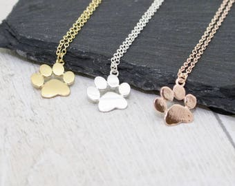 Paw Print Necklace, Paw Necklace, Animal Lover Gift, Dog Lover Necklace, Cat Lover Gift, PawPrint Jewellery, Pawprint Necklace, Paw Charm