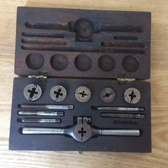 Antique Tap and Die Tool Set Made by Wiley & Russell Mfg. Co