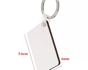 Custom Sublimation keychains custom print 2.25"x1.5" in size