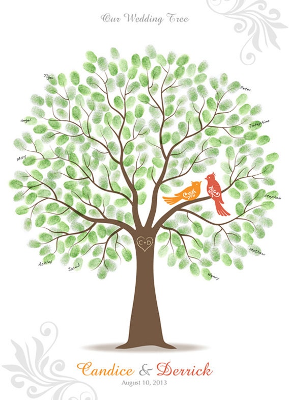 items similar to thumbprint wedding tree guest book poster wedding tree guestbook alternative items similar to thumbprint wedding tree guest book poster wedding tree guestbook alternative