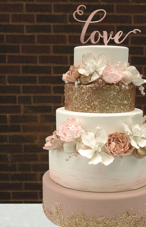 Gold Sparkle Wedding Cakes Gold Sparkle Wedding Cakes