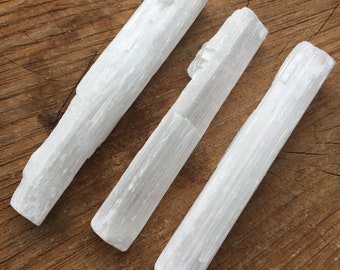 Selenite Wand - Selenite Stick - Selenite Crystal - Natural Selenite - Crystal Healing and Stones - Satin Spar Stick - Selenite -