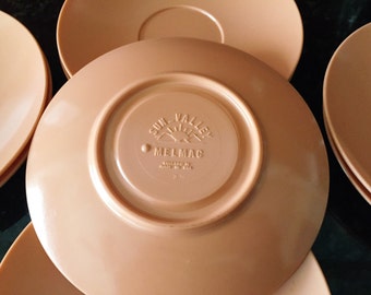 8 Vintage Sun Valley Melmac saucers