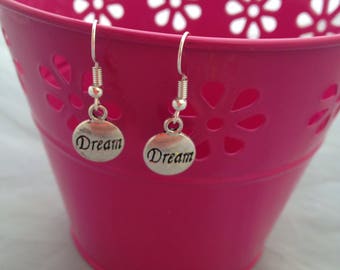 Dream Drop Earrings, Fashion Stocking Fillers, Fashion Gifts, Small Dangle Earrings, Silver Plated Circle Earring, Christmas Gifts For Girls