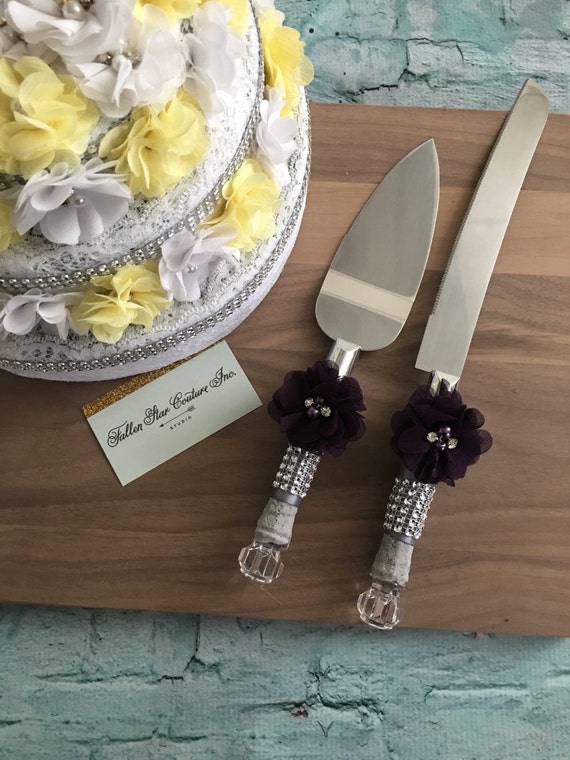  Wedding  cake  knife set  knife set  cake  cutting set  rustic