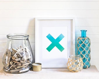 Ocean Print | Beach Wall Art | Coastal Wall Decor