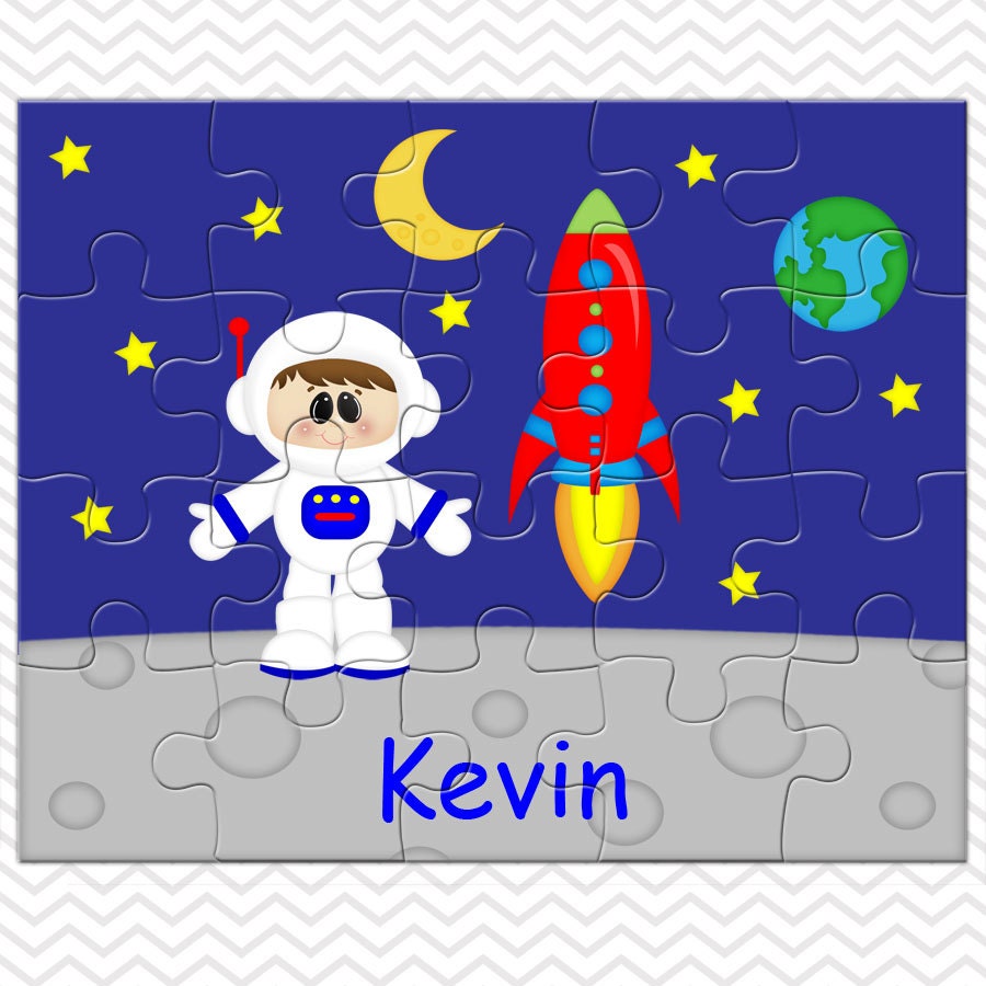 space astronaut boy personalized puzzle personalized astronaut