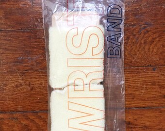 Deadstock Light Yellow Terry Cloth Wristbands