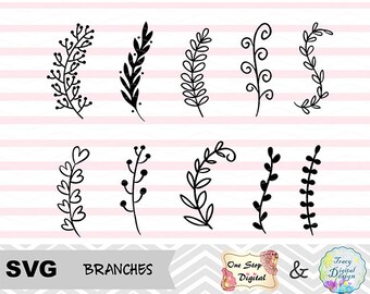 Svg File, Laurel Wreath Svg File, Laurel Wreath Leaf SVG cut file, hand drawn branches SVG files, Laurel Wreath Svg for Cricut Machine 0045