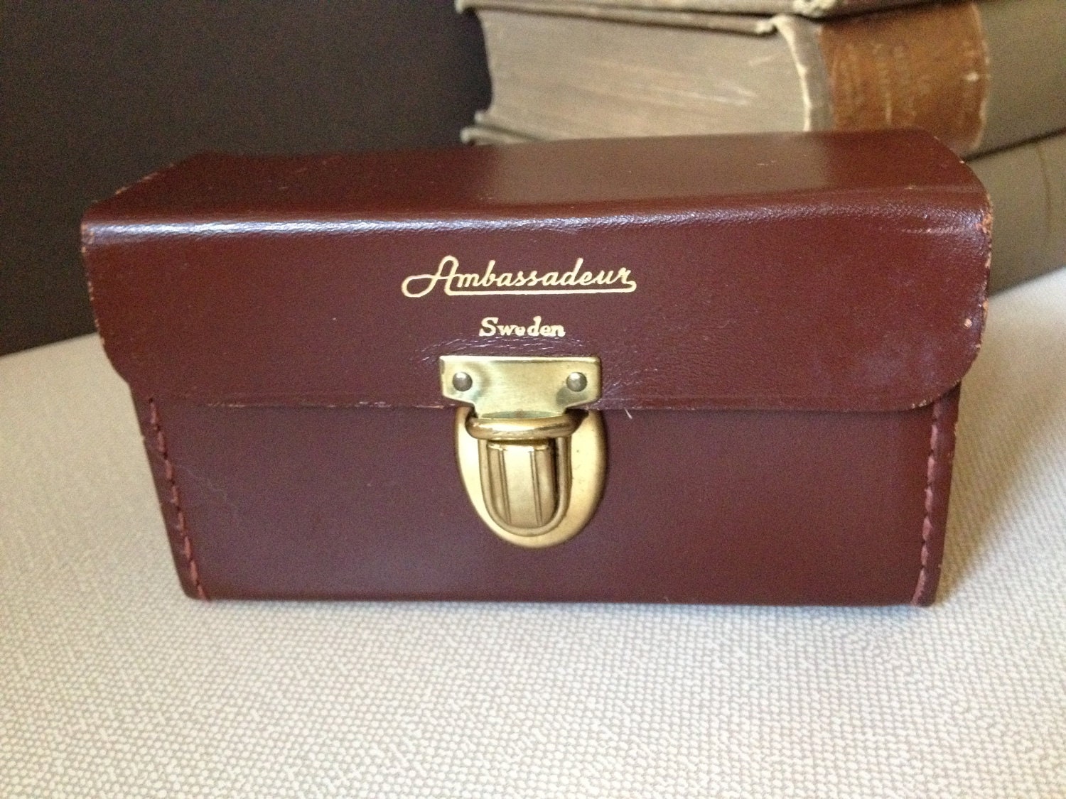 Leather Fishing Reel Case Sweden Ambassadeur