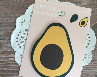 Avocado Fruit Sticky Notes - Self Stick Note - Kawaii Stationery