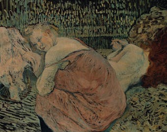 Henri de Toulouse-Lautrec: Two Friends. Fine Art Print/Poster (004707)