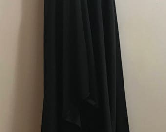 Unique Original Vintage 70s Halter Dress with High Low hem by Denise L