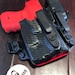 Sig Sauer P938 w/Factory Laser Kydex Holster Carbon Fiber Black Carbon Fiber And Red With Streamlight Made in the USA by Burly Man Tactical
