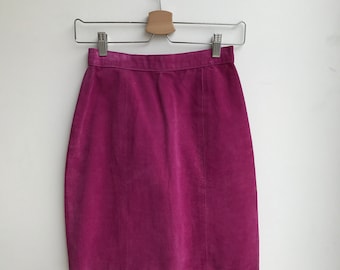 Vintage Suede Leather Skirt