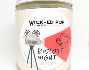 Biscotti Night - Gilmore Girls Inspired Candle - 8oz. Soy Candle - Almond Biscotti
