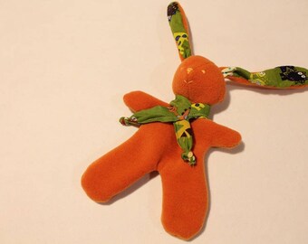 Cuddly soft fleece Bunny: Orange
