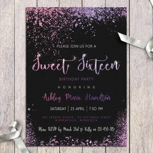 Sweet 16 invitation | Etsy