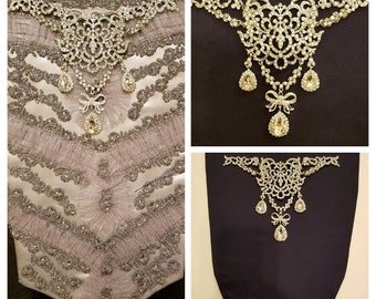18th Century Stomacher Jewelry - Marie Antoinette Jewelry - Versailles - Georgian Paste - Bodice Jewelry - Madame P Stomacher