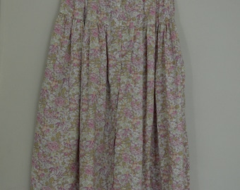 Vintage Cacharel Floral Cotton Skirt