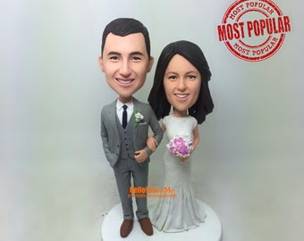wedding topper Cake Toppers for wedding custom cake topper wedding bobblehead custom bobblehead cake topper wedding cake toppers - CT G0101