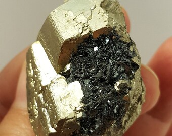 Raw PYRITE with HEMATITE, Elba Italy 50g