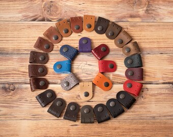 cord organizer cable organizer earphone holder headphone holder leather cord holder cord keeper iphone cord wrap earbud holder cable holder