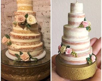 Wedding Cake Replica, 1st Anniversary Gift, Wedding Cake Replica Ornament, First Christmas Ornament Married, Anniversary Gift
