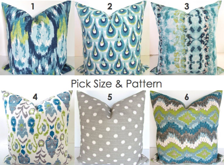 Turquoise Pillows Teal Blue Throw Pillow Ers Zoom