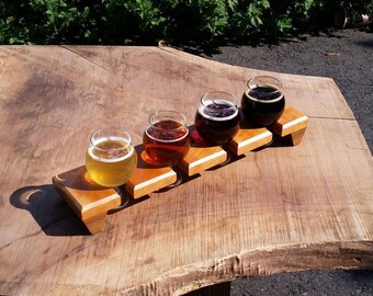 Cherry beer flight sampler w/ glasses
