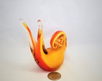 Art Glass Hand Blown Snail Paperweight