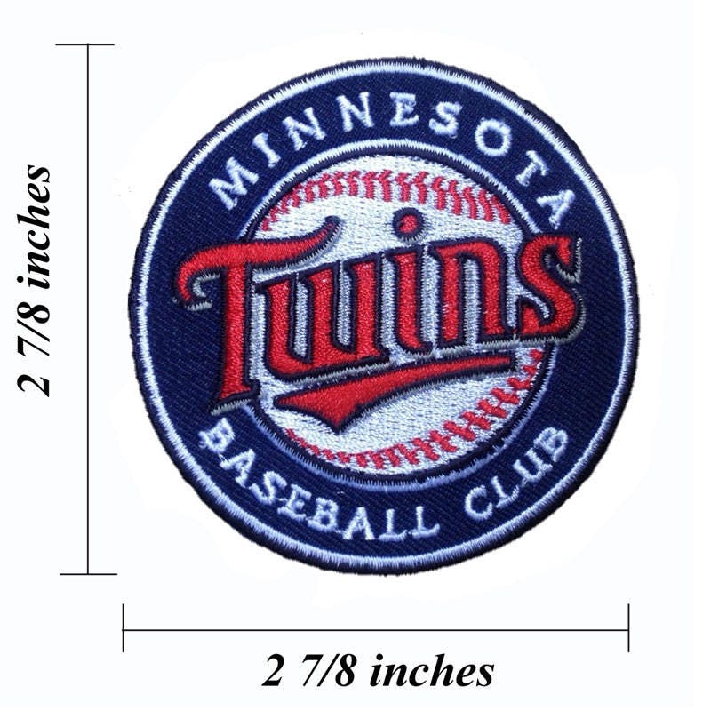 Minnesota Twins Logo 2.75 Embroidered Iron On Patch.