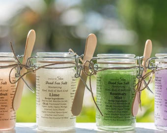 Sea Salt Scrub, Exfoliating Body Scrub, Hostess Gift, Dead Sea Salt, Moisturizing Body Scrub, Sea Salt Body Scrub, Exfoliating Scrub, 2 oz.