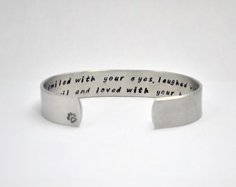 Pet loss bracelet / Pet memorial gift / Pet Sympathy Gift / Pet lover Gift / Gifts under 30/ Unique Gift ideas / Gifts for Dog lovers /
